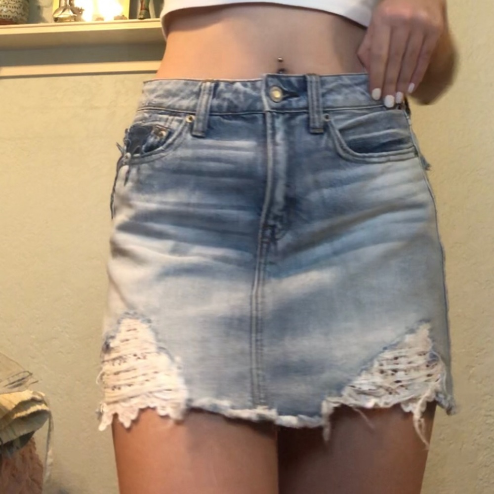ae jean skirt